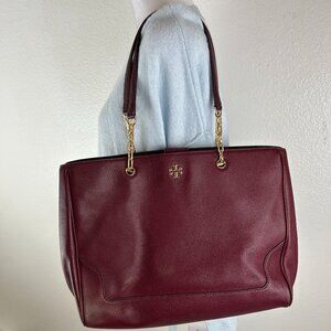 Tory Burch Marsden Tote Red/Burgandy color bag
